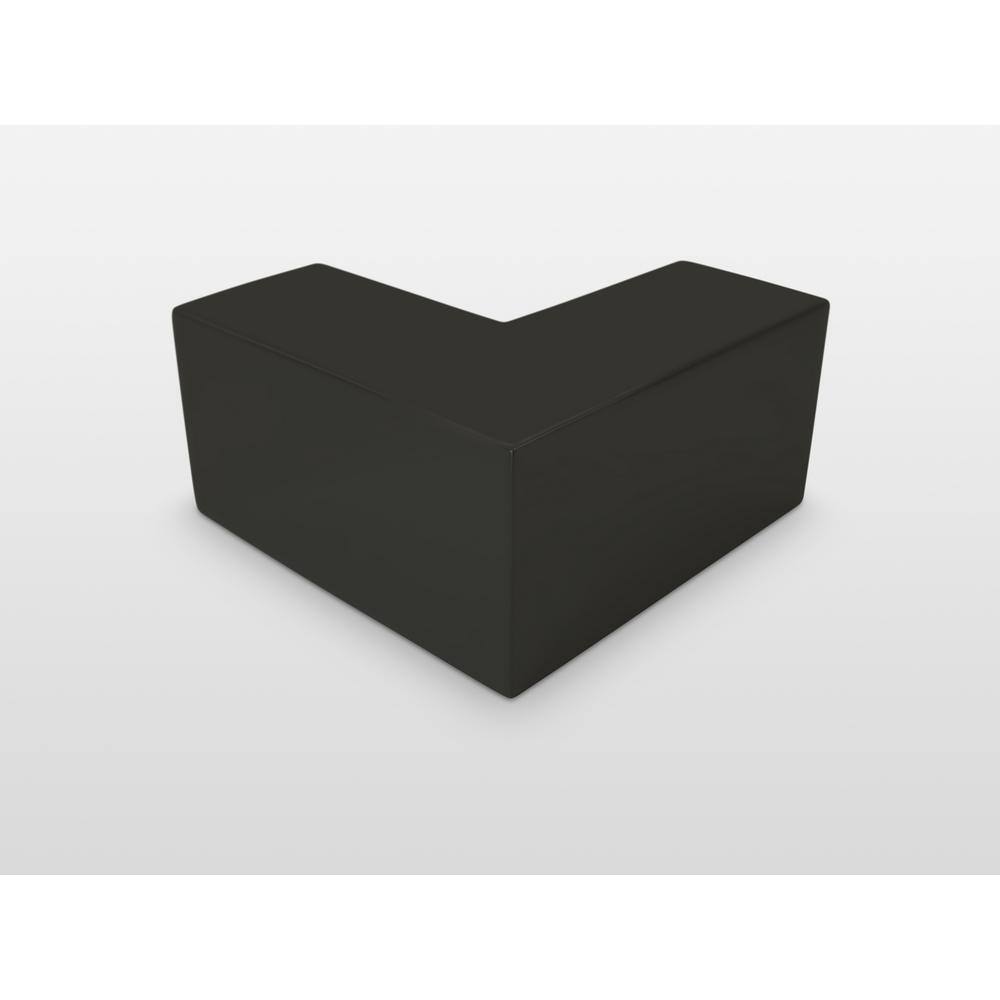 Matte Black Frameless Glass Corner Shower Enclosure, 78" x 78.5"