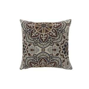 Tania Multicolored Geometric Polyester 22 in. x 22 in. Throw Pillow (Set of 2)