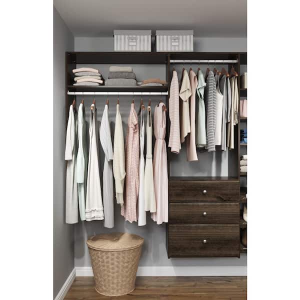 Closet Evolution 14 in. x 48 in. Espresso Wood Vertical Panels (2