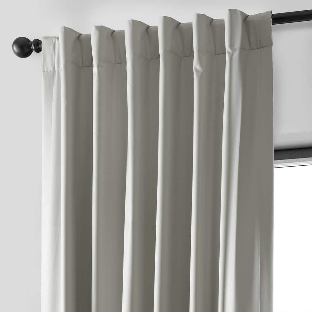 Greige Velvet Blackout Energy-Efficient Drape Panel