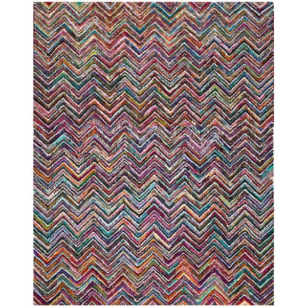 SAFAVIEH Nantucket Multi 8 ft. x 10 ft. Chevron Area Rug