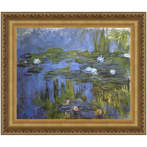 Design Toscano Water Lilies, 1915 by Claude Monet Framed Nature Oil ...