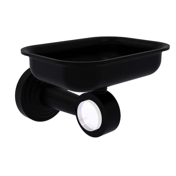 Allied Brass Pacific Beach Wall Mounted Soap Dish Holder in Matte Black