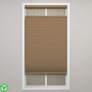 Latte Cordless Blackout Polyester Top Down Bottom Up Cellular Shades - 35 in. W x 48 in. L