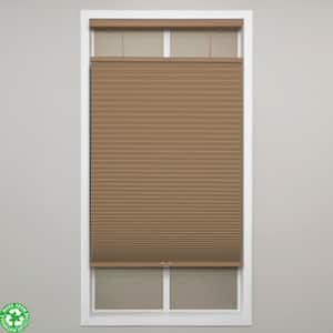 Latte Cordless Blackout Polyester Top Down Bottom Up Cellular Shades - 20 in. W x 72 in. L