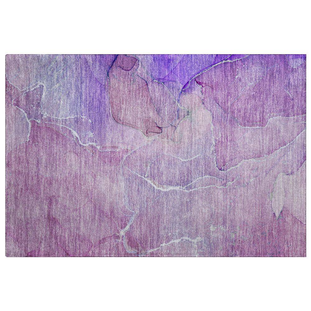 Dream Shag Premium Machine Washable Abstract ADS511 Purple 2 ft. x 3 ft. Accent Rug price history on PriceWatchPro