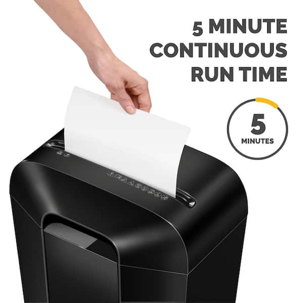 Yichuhaoxi 8-Sheet Micro-Cut Paper Shredder in Black with