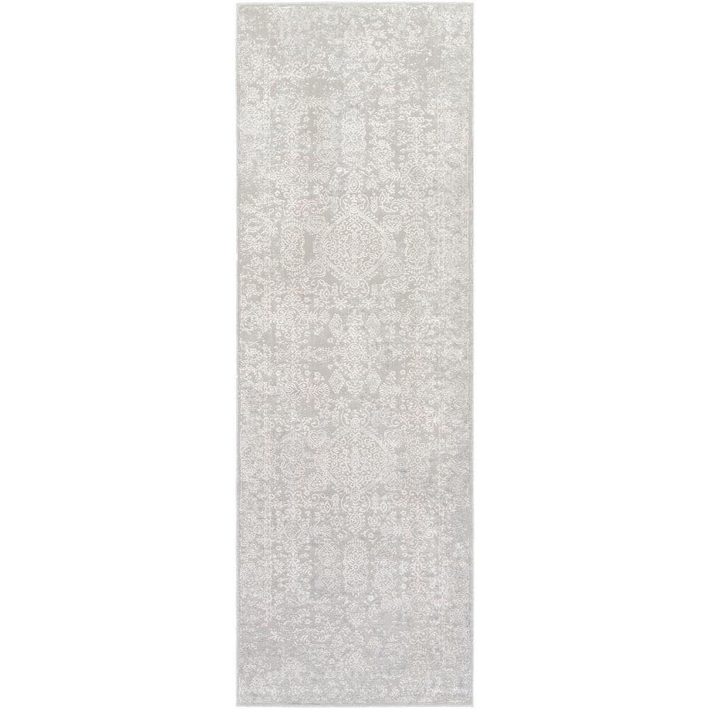 Marquis Grey 2 ft. 7 in. x 7 ft. 7 in. Medallion Area Rug price history on PriceWatchPro