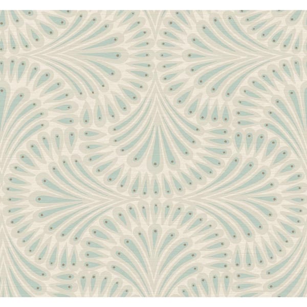 Beige Metallic Cabaret Paper Unpasted Wallpaper (27 in. x 27 ft.)