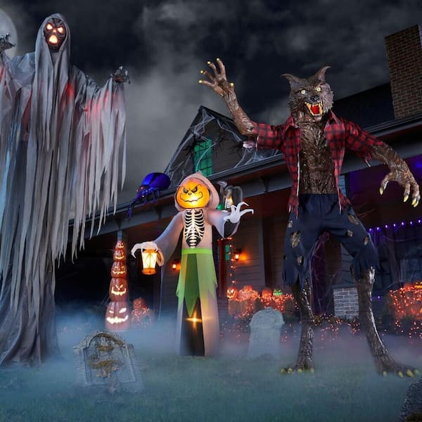 Home Accents Holiday Ft Animated Immortal Werewolf Halloween ...