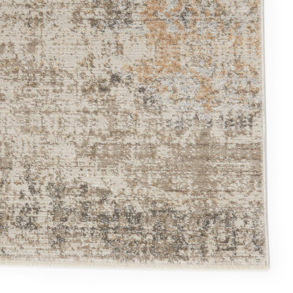 En Blanc Vintage-Inspired Medallion 8'x11' Gray Area Rug