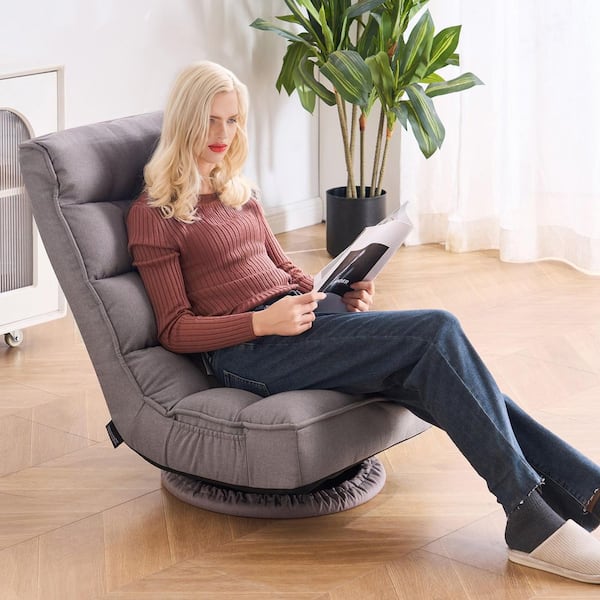 SVOPES Swivel Floor Gaming Chair, 360° Rotating Reclining