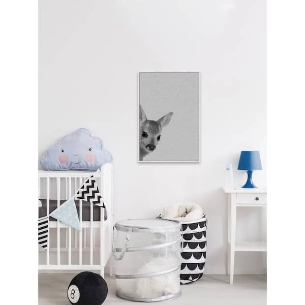 Unbranded 24 in. H x 16 in. W "Fawn Surprise II" by Maria Giovanni Framed Canvas Wall Art