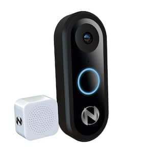 1080p Wired Video Doorbell with Chime Black