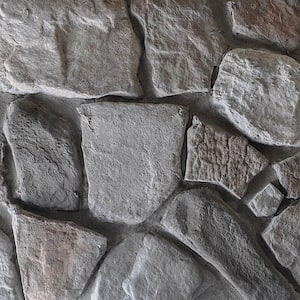 Traditional 1.5 in. to 4 in. x 5 in. to 9 in. Gray Hill Field Stone Concrete Stone Veneer ( 8 sq. ft./bx)
