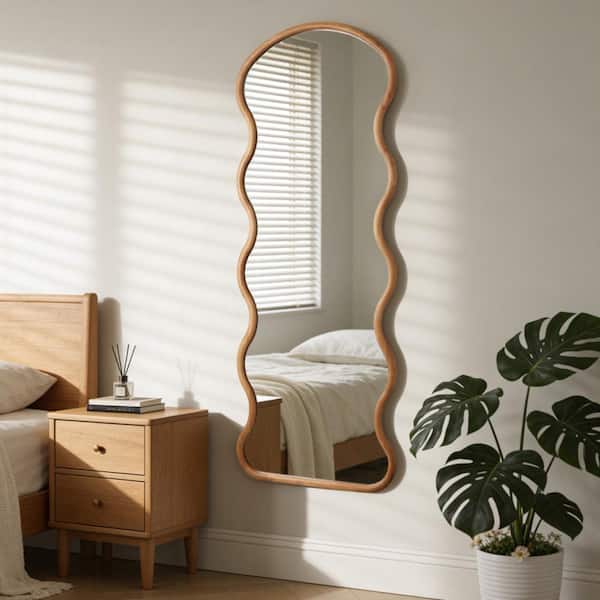 WallBeyond Boho 24 in.W x 65 in.H Wood Framed Wave Full Length