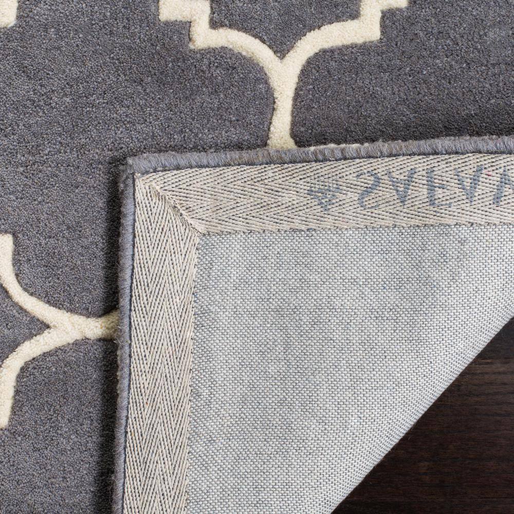 Chatham Dark Grey and Ivory Hand-Tufted Wool Area Rug