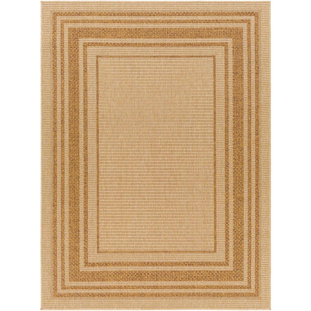 Artistic Weavers Pismo Beach Camel Border 5 ft. x 7 ft. Indoor/Outdoor Area Rug PMB2304537