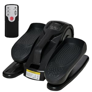 Mini Black Powered Foot Pedal Exerciser with Adjustable Speed, Remote and LCD Display