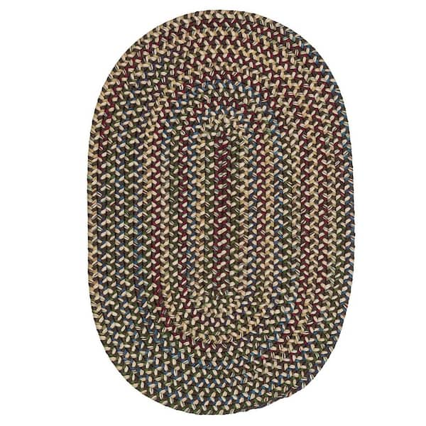 Colonial Mills Millwork Brown 5 ft. x 8 ft. Tweed Indoor Oval Area Rug