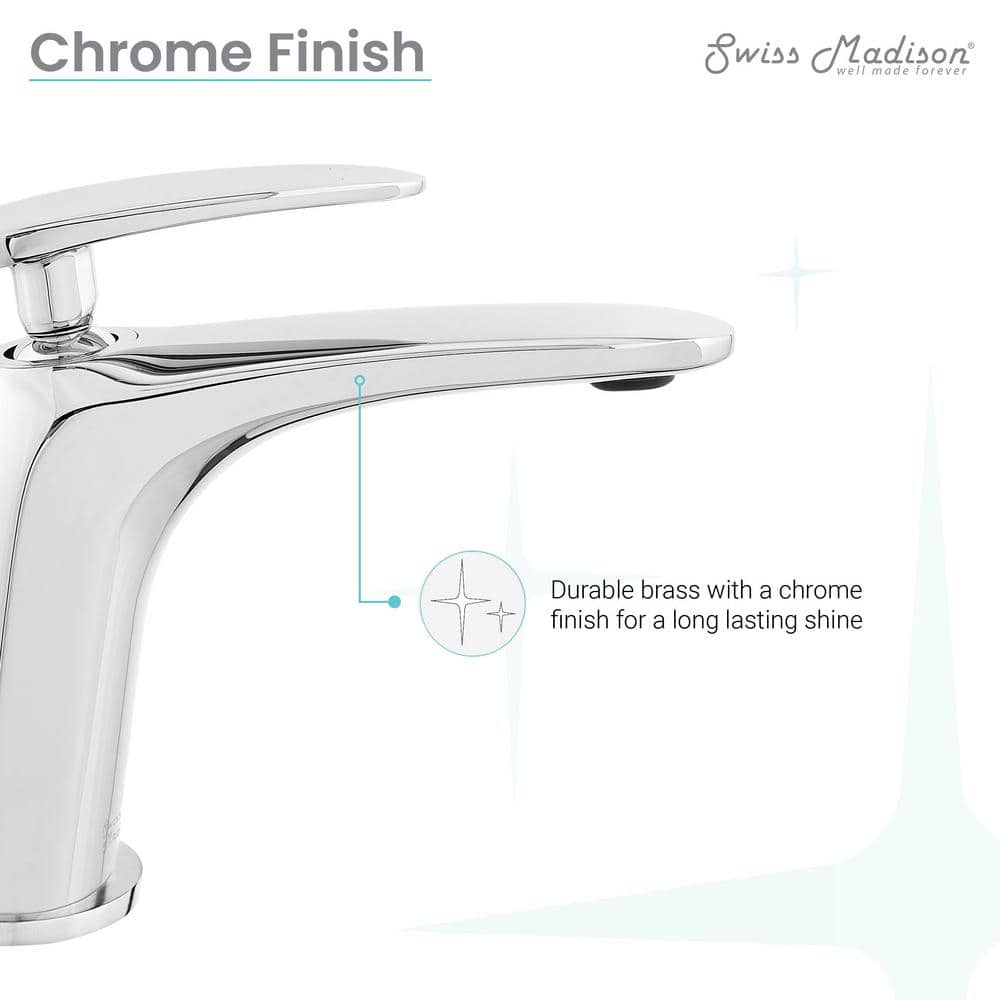 Sublime Chrome Single-Handle Bathroom Faucet