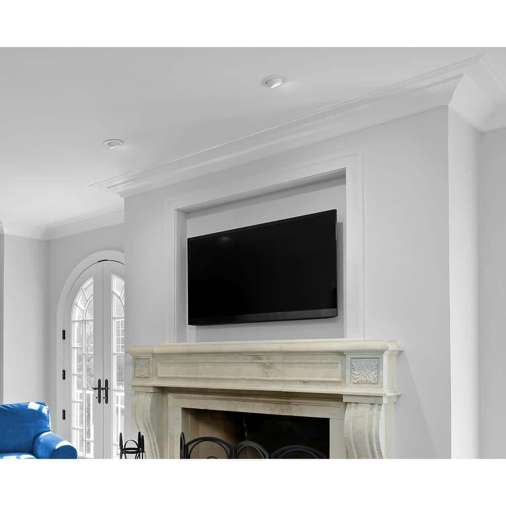 6'' White Aluminum LED Adjustable Recessed Trim