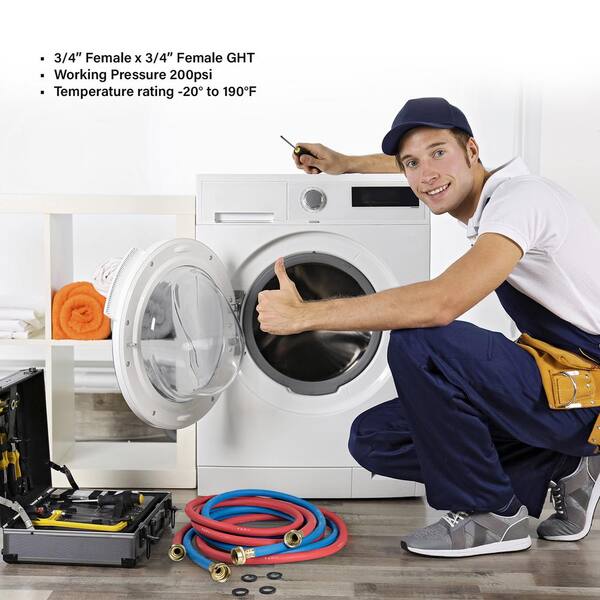 Washer Hoses 4ft Solimeta Stainless Steel Washing Machine Hoses With 90 Degree Elbow Washer Drain Hose