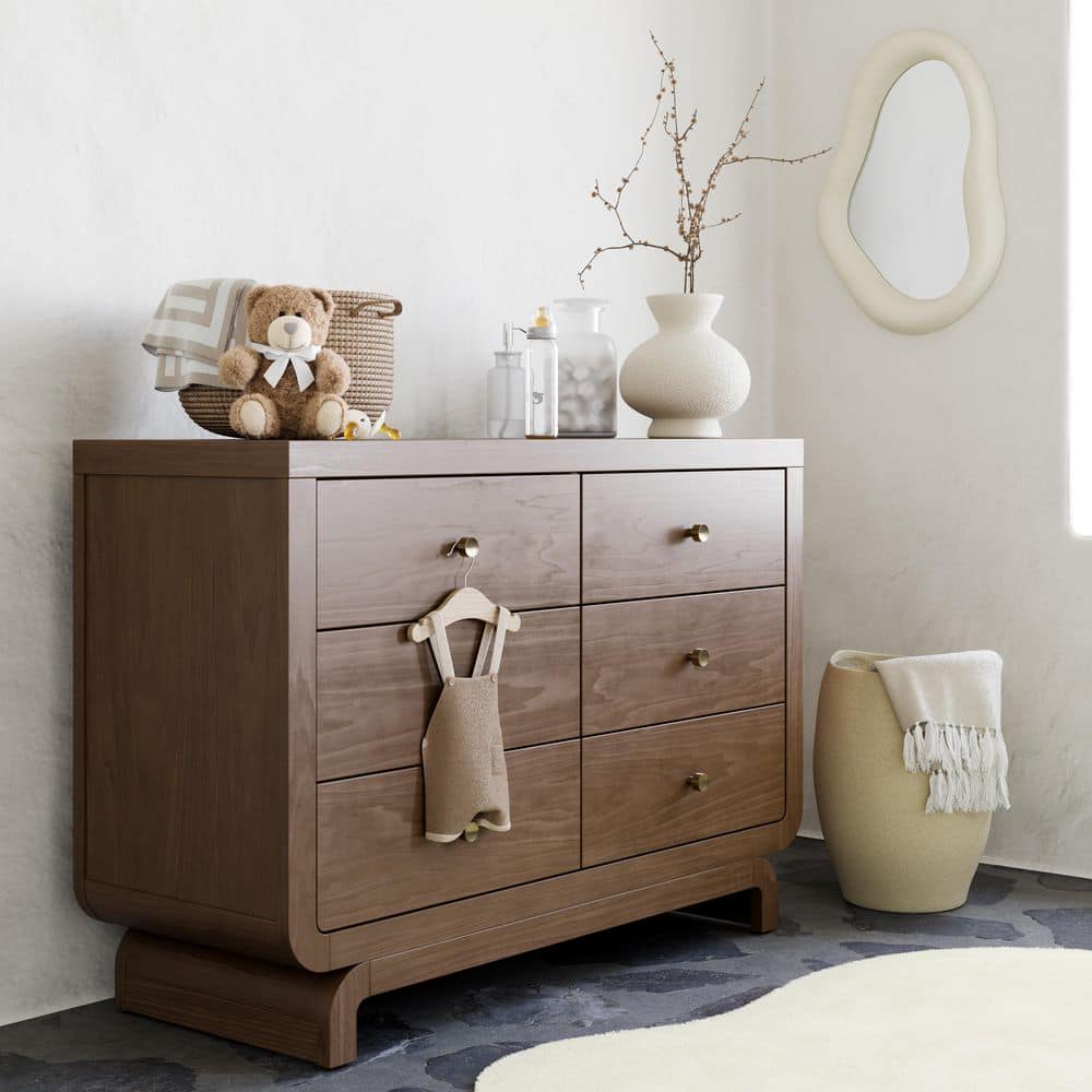 Drawer サキソニージレ36サイズ Storkcraft Santorini Hazelnut 6-Drawer 47.95 in. Wide Dresser
