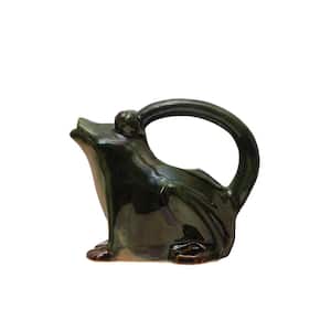 Stoneware Frog Watering Pitcher
