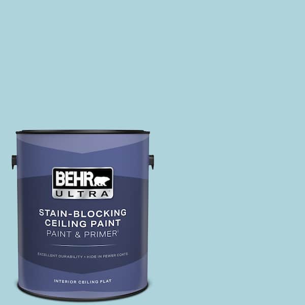 BEHR ULTRA 1 gal. #MQ4-55 Balboa Ceiling Flat Interior Paint with Primer