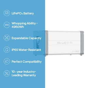 4960Wh LiFePO4 Expansion Battery B500, Only Works with EP800 and EP900 Home Battery Backup System