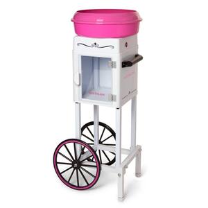 3-Foot Tall Hard and Sugar-Free Candy Cotton Candy Cart in Pink