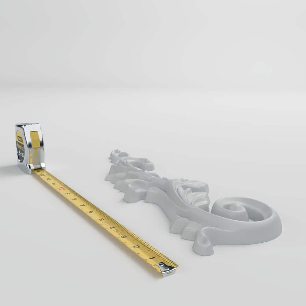 Primed Polyurethane Architectural Scroll Onlay Moulding