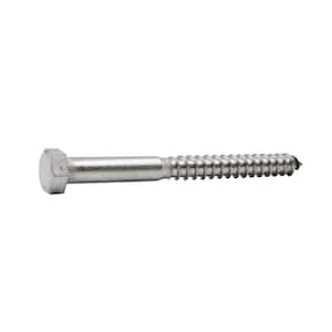 3/8 in. x 4 in. Hex Head Hex Drive Stainless Steel Lag Screw