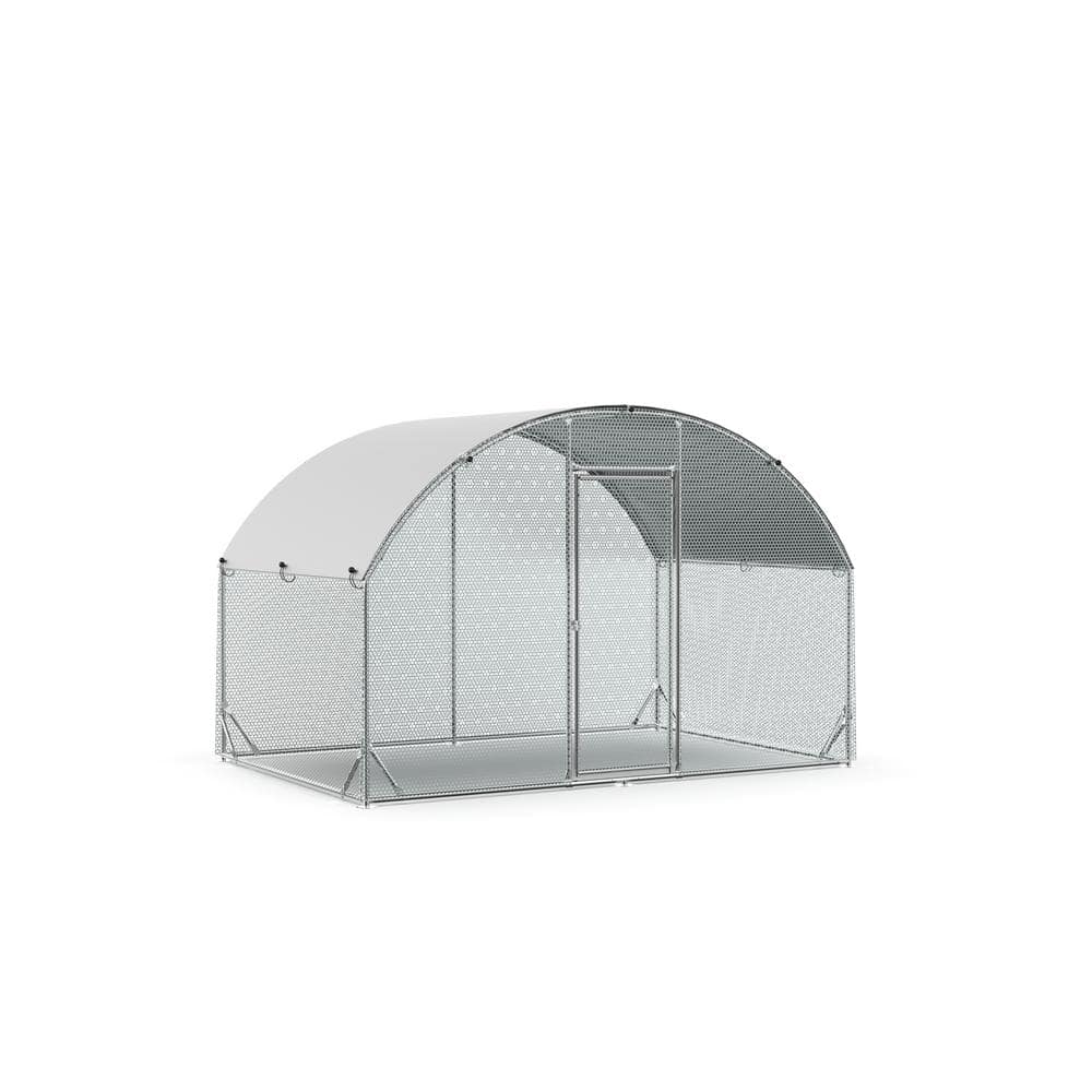 10 ft. W. x 6.5 ft. D Metal Shed, Large Chicken Coop, Supporting Mesh, Wate
