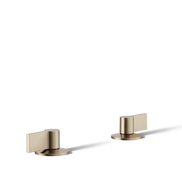 KOHLER Components Lever Bathroom Sink Faucet Handles in Vibrant Brushed Bronze