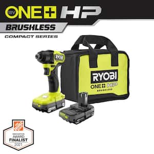 ONE+ HP 18V Brushless Cordless Compact 1/4 in. Impact Driver Kit with (2) 1.5 Ah Batteries, Charger and Bag