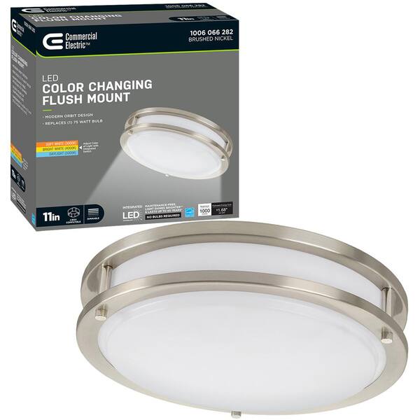 commercial electric 11 inch led flush mount