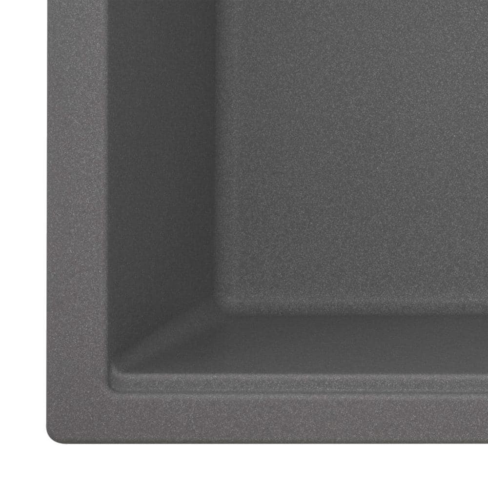 Urban Gray 33" Granite Composite Single Bowl Kitchen Sink