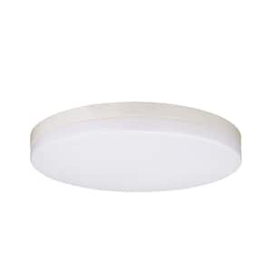 13 in. 120-Volt White Integrated LED Dimmable Flush Mount 3500K with Germ Fighting Technology