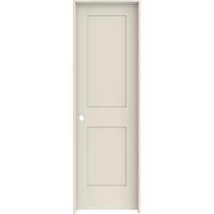 24 in. x 80 in. 2 Panel Shaker Right-Hand Solid Core Primed Wood Single Prehung Interior Door