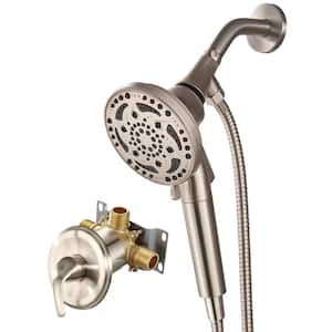 Filtered Single Handle 7-Spray Patterns Shower System 1.8 GPM with Adjustable Heads in Brushed Nickel (Valve Included)