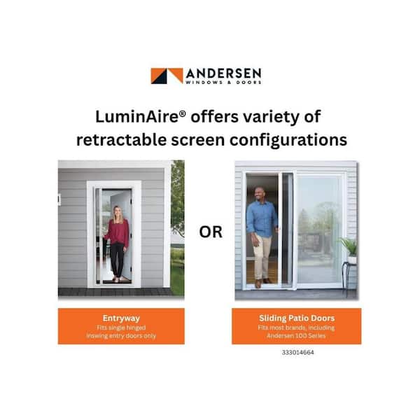 Andersen 36 in. x 80 in. LuminAire Bronze for Single Entry Door 32