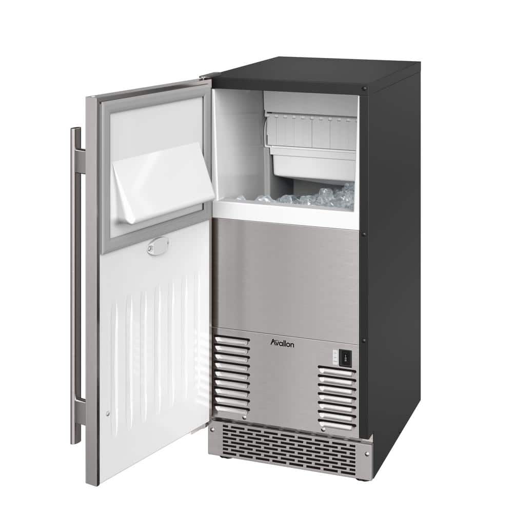 Avallon 15" Stainless Steel Built-In Undercounter Ice Maker
