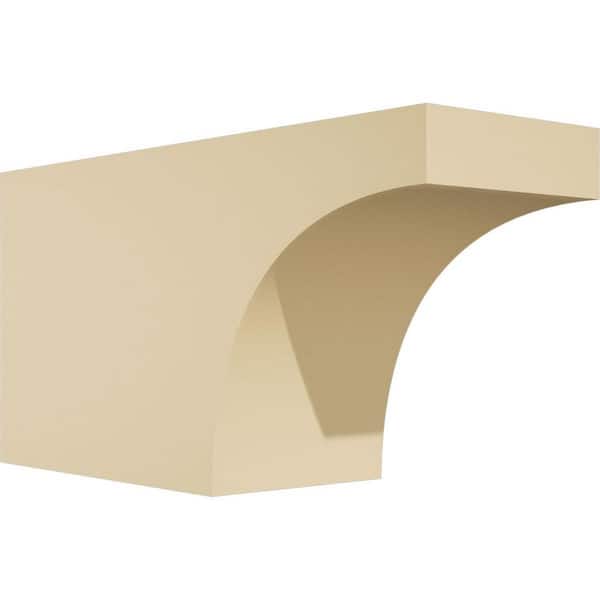 Ekena Millwork Standard Huntington 4 in. W x 6 in. H x 12 in. D Polyurethane Rafter Tail Outlooker