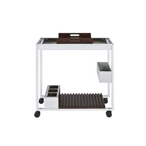 Lises Serving Cart in Chrome, Kitchen Cart