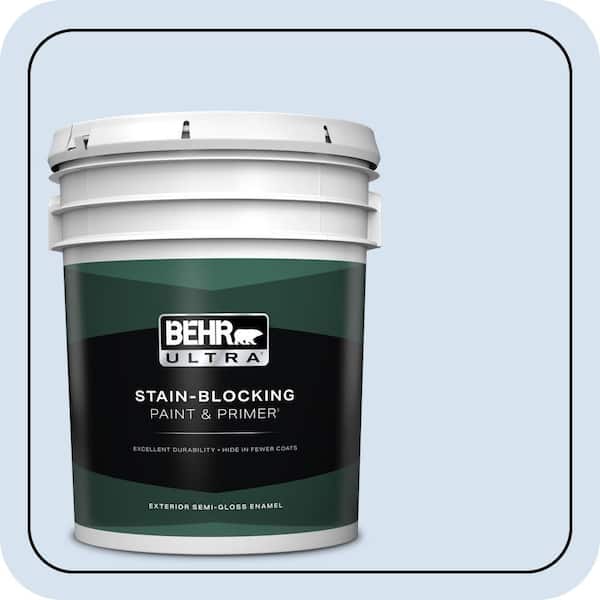 BEHR ULTRA 5 gal. #PPL-23 Blooming Aster Semi-Gloss Enamel Exterior Paint & Primer