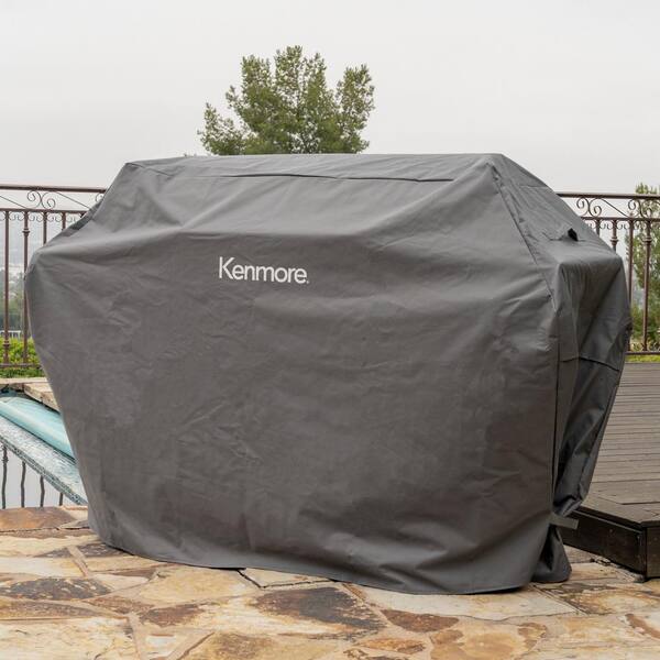 KENMORE 66 in. Grill Cover for 4 and 5 Burner Gas Grills PA 20284 GY The Home Depot