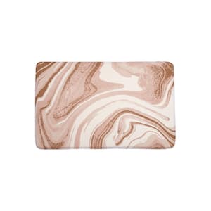 Rosewood Marble Rectangle Kitchen Mat 22in.x 35in.