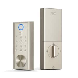 Smart Lock Touch and WiFi Deadbolt Replacement Door Lock with Fingerprint Scanner - Satin Nickel